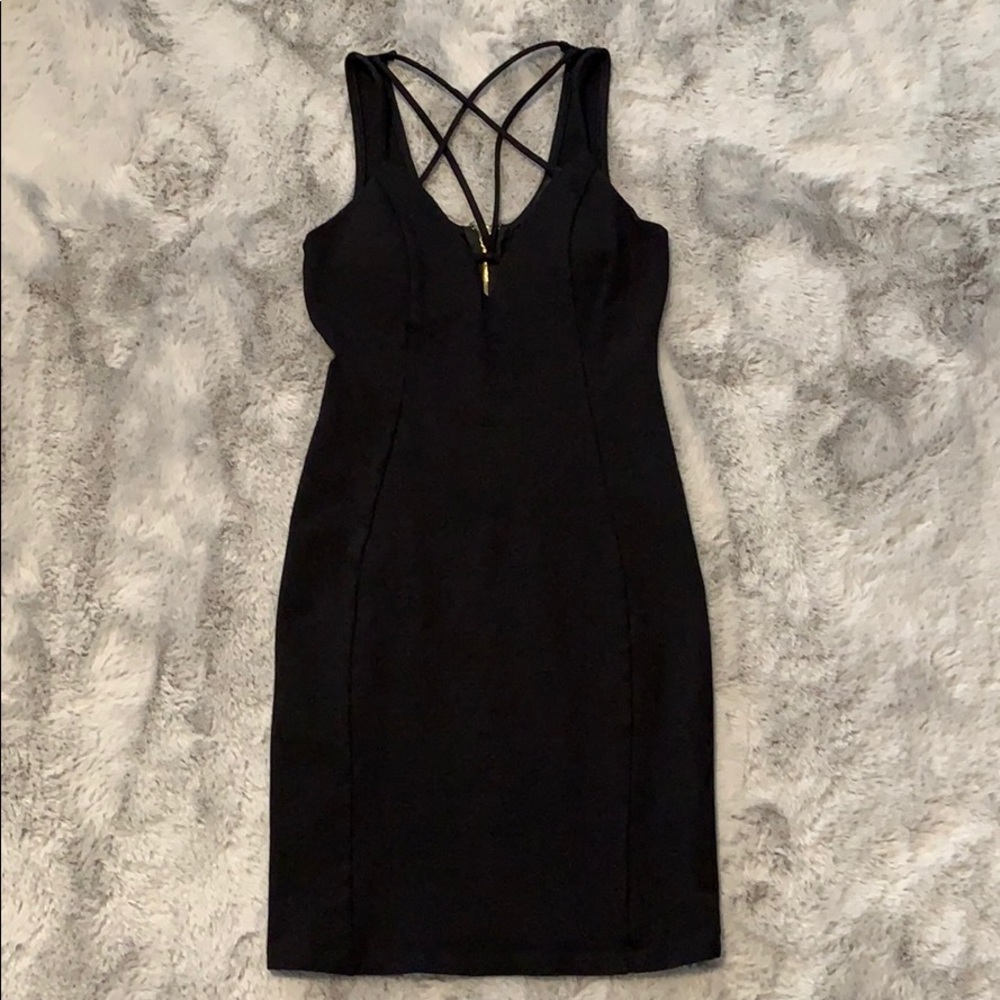 Forever21 Strappy Black cocktail dress size small